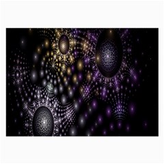 Fractal Patterns Dark Circles Large Glasses Cloth