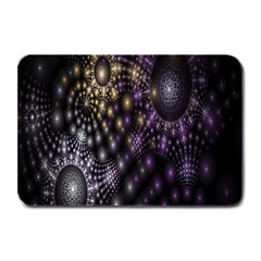 Fractal Patterns Dark Circles Plate Mats by Simbadda