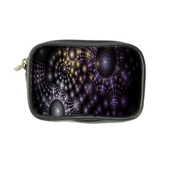 Fractal Patterns Dark Circles Coin Purse by Simbadda