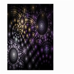 Fractal Patterns Dark Circles Small Garden Flag (two Sides)