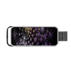 Fractal Patterns Dark Circles Portable Usb Flash (two Sides)