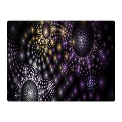 Fractal Patterns Dark Circles Double Sided Flano Blanket (mini) 