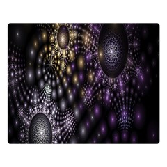 Fractal Patterns Dark Circles Double Sided Flano Blanket (large) 