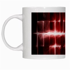 Electric Lines Pattern White Mugs by Simbadda