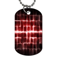 Electric Lines Pattern Dog Tag (one Side) by Simbadda