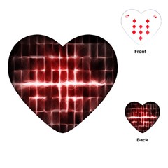 Electric Lines Pattern Playing Cards (heart) 