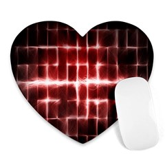 Electric Lines Pattern Heart Mousepads by Simbadda