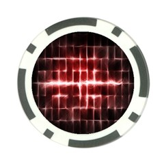 Electric Lines Pattern Poker Chip Card Guard