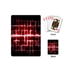 Electric Lines Pattern Playing Cards (mini)  by Simbadda