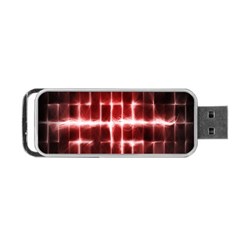 Electric Lines Pattern Portable Usb Flash (two Sides)