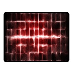 Electric Lines Pattern Double Sided Fleece Blanket (small) 