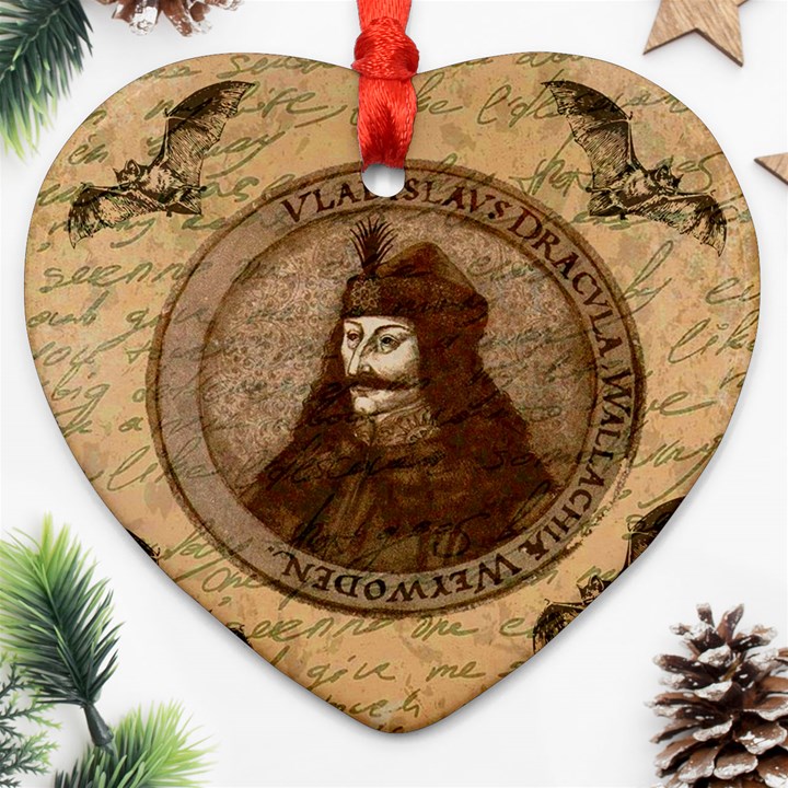 Count Vlad Dracula Ornament (Heart)