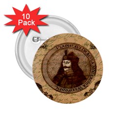 Count Vlad Dracula 2 25  Buttons (10 Pack)  by Valentinaart