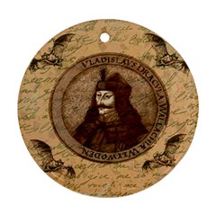 Count Vlad Dracula Round Ornament (Two Sides)