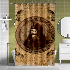 Count Vlad Dracula Shower Curtain 48  x 72  (Small) 