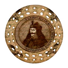 Count Vlad Dracula Round Filigree Ornament (Two Sides)