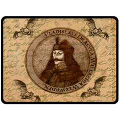 Count Vlad Dracula Double Sided Fleece Blanket (large)  by Valentinaart