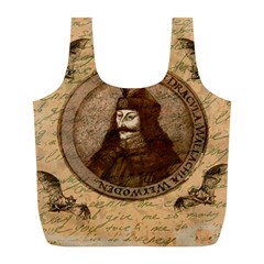 Count Vlad Dracula Full Print Recycle Bags (l)  by Valentinaart