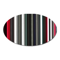 Miracle Mile Pattern Oval Magnet