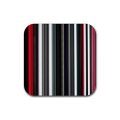 Miracle Mile Pattern Rubber Coaster (square)  by Simbadda