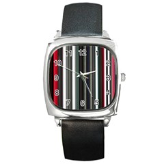 Miracle Mile Pattern Square Metal Watch by Simbadda