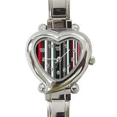 Miracle Mile Pattern Heart Italian Charm Watch by Simbadda