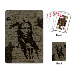 Indian Chief Playing Card by Valentinaart