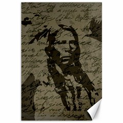 Indian Chief Canvas 12  X 18   by Valentinaart