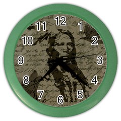 Indian Chief Color Wall Clocks by Valentinaart