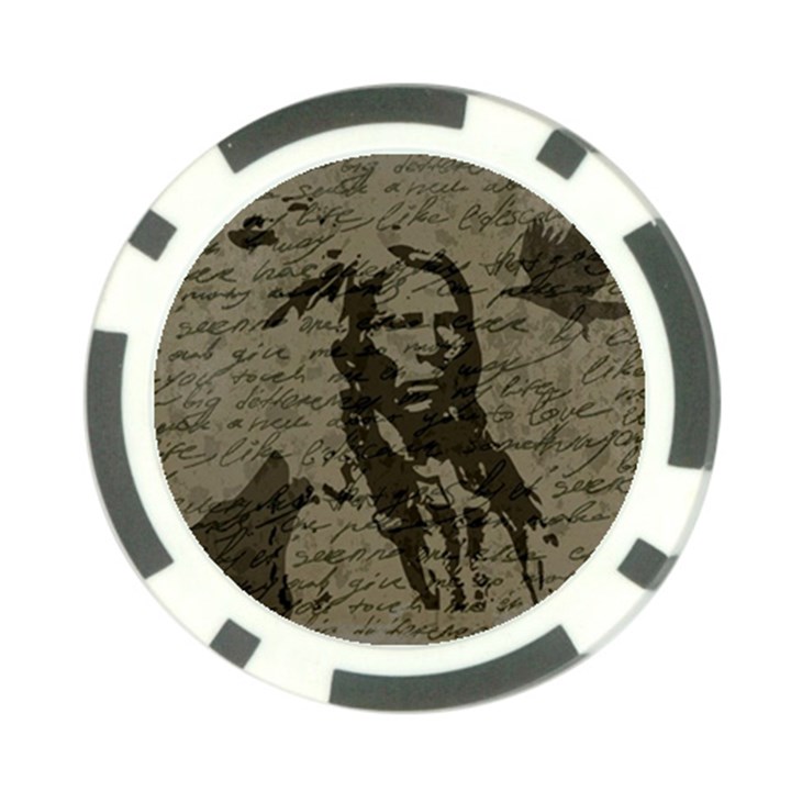 Indian chief Poker Chip Card Guard