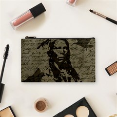 Indian Chief Cosmetic Bag (small)  by Valentinaart