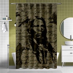 Indian Chief Shower Curtain 48  X 72  (small)  by Valentinaart