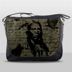 Indian Chief Messenger Bags by Valentinaart