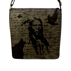 Indian Chief Flap Messenger Bag (l)  by Valentinaart