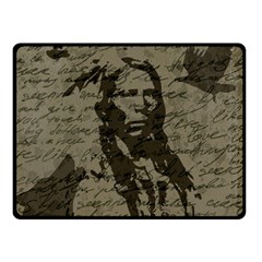 Indian Chief Double Sided Fleece Blanket (small)  by Valentinaart