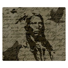 Indian Chief Double Sided Flano Blanket (small)  by Valentinaart