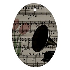 Vintage music design Ornament (Oval)