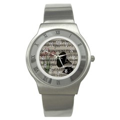 Vintage music design Stainless Steel Watch