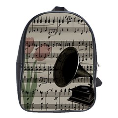 Vintage music design School Bags(Large) 