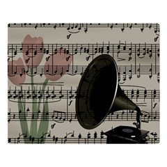 Vintage Music Design Double Sided Flano Blanket (large)  by Valentinaart