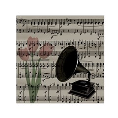 Vintage music design Small Satin Scarf (Square)