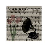 Vintage music design Small Satin Scarf (Square) Front