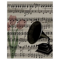 Vintage Music Design Drawstring Bag (small) by Valentinaart