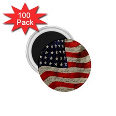 Vintage American Flag 1 75  Magnets (100 Pack) 