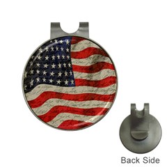 Vintage American Flag Hat Clips With Golf Markers by Valentinaart