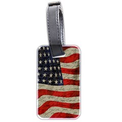 Vintage American Flag Luggage Tags (two Sides) by Valentinaart