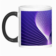 Abstract Fractal 3d Purple Artistic Pattern Line Morph Mugs by Simbadda