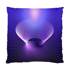 Abstract Fractal 3d Purple Artistic Pattern Line Standard Cushion Case (one Side)