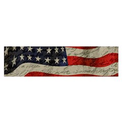 Vintage American Flag Satin Scarf (oblong)