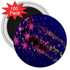 Stars Abstract Shine Spots Lines 3  Magnets (100 Pack)